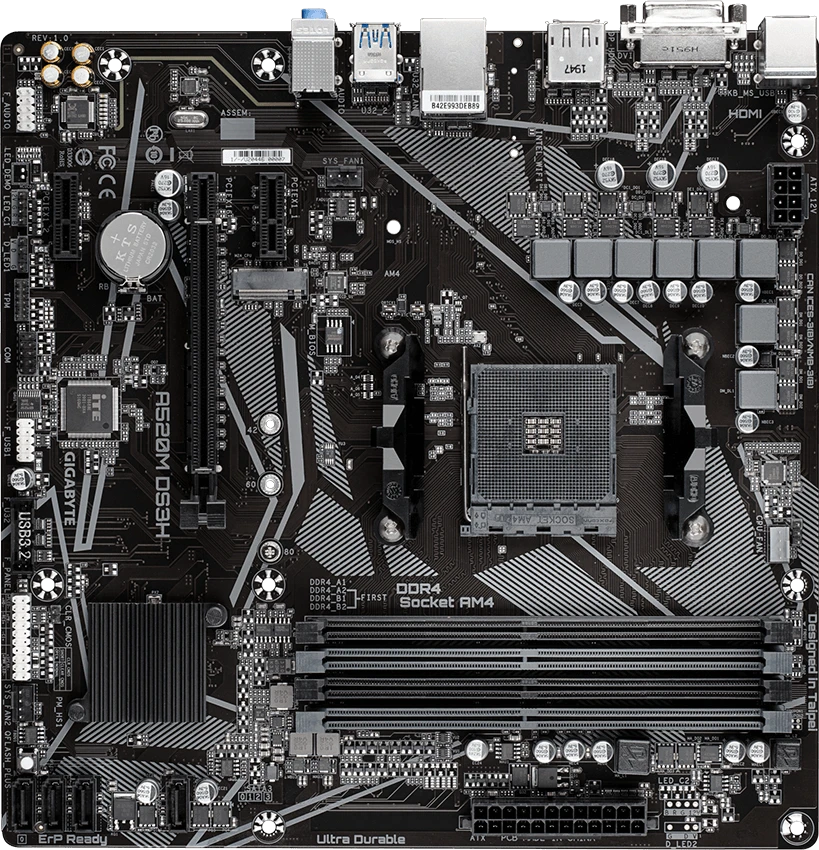 Gigabyte A520M DS3H (Rev. 1.x)